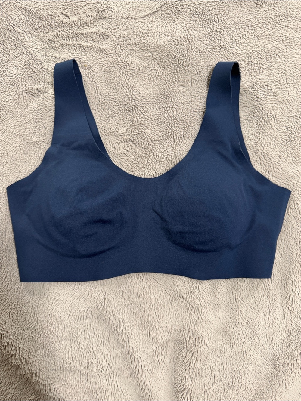 knix Seamless Navy Scoop Neck Bra